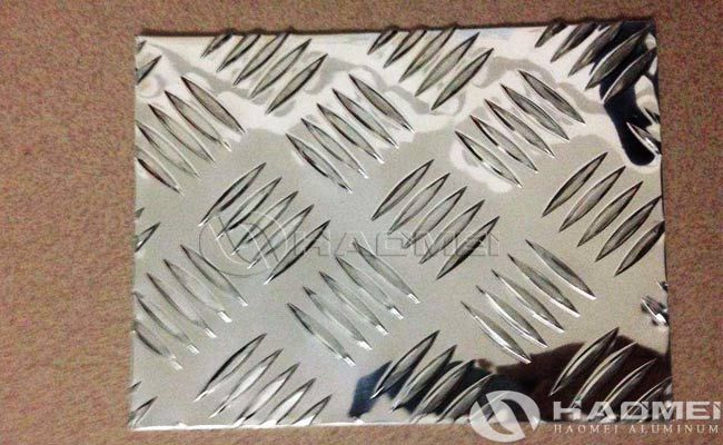 bright embossed aluminum tread plate