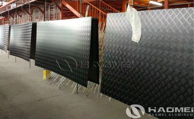 4x8 black aluminum diamond plate