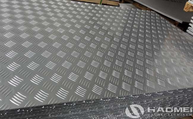 aluminium chequer plate tread 5 bar
